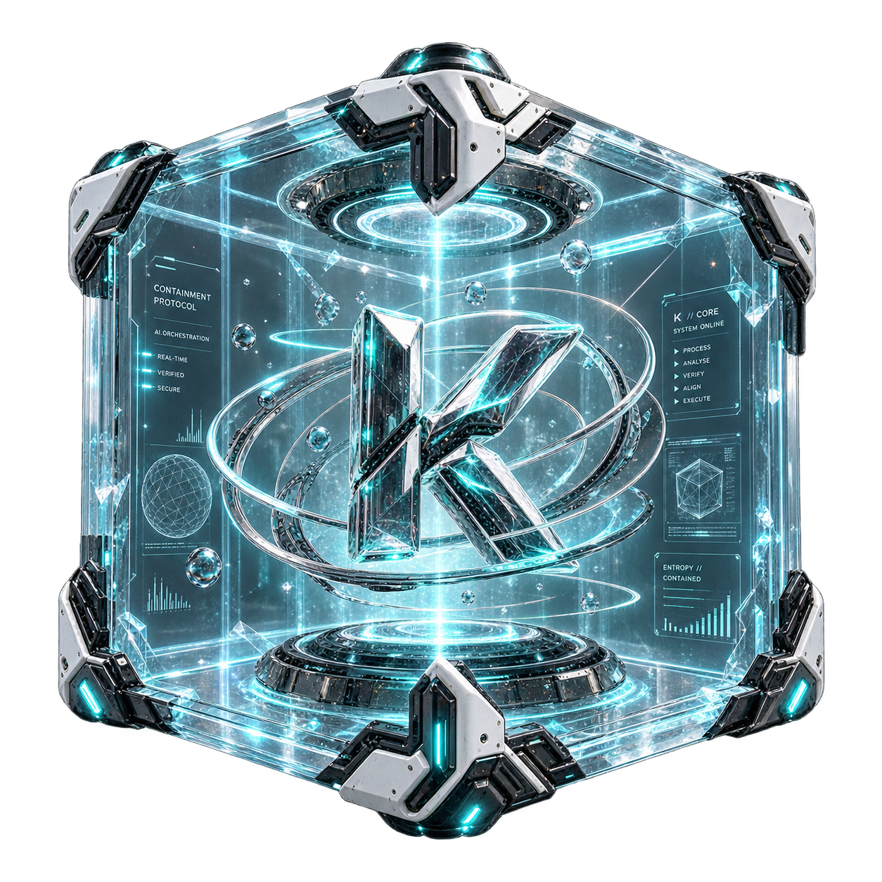 3D Glass Cube