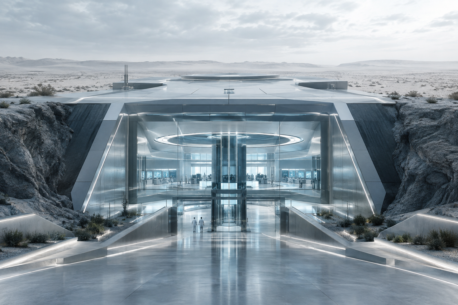 Futuristic Dubai Skyline at Blue Hour - Sovereign Technology Capital